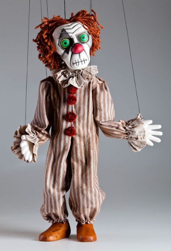 Creepy Clown Handcarved Czech