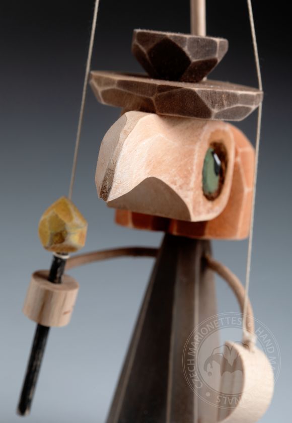 Dottore della Peste - Marionetta in legno in piedi
