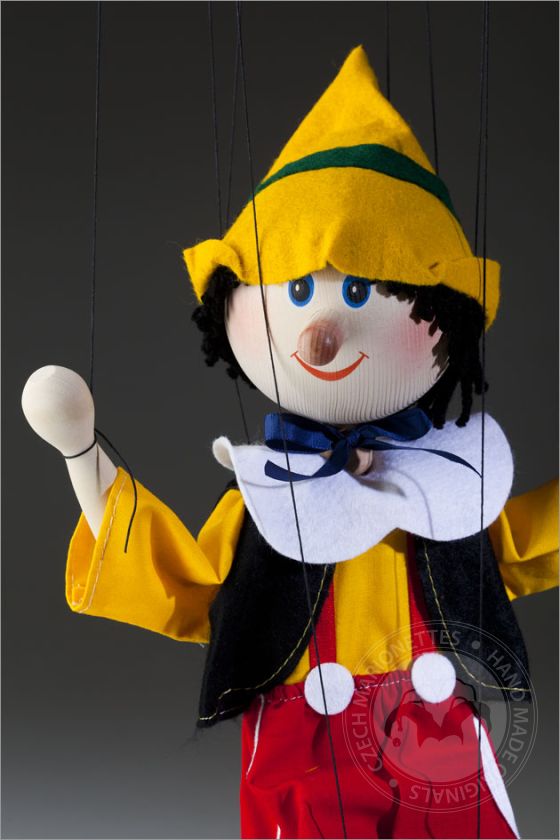 Pinocchio dancing puppet Czech