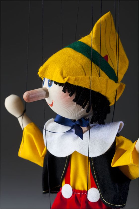 Pinocchio dancing puppet Czech