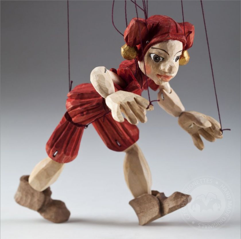 Jester Hand Carved Marionette (S Size) | Czech Marionettes