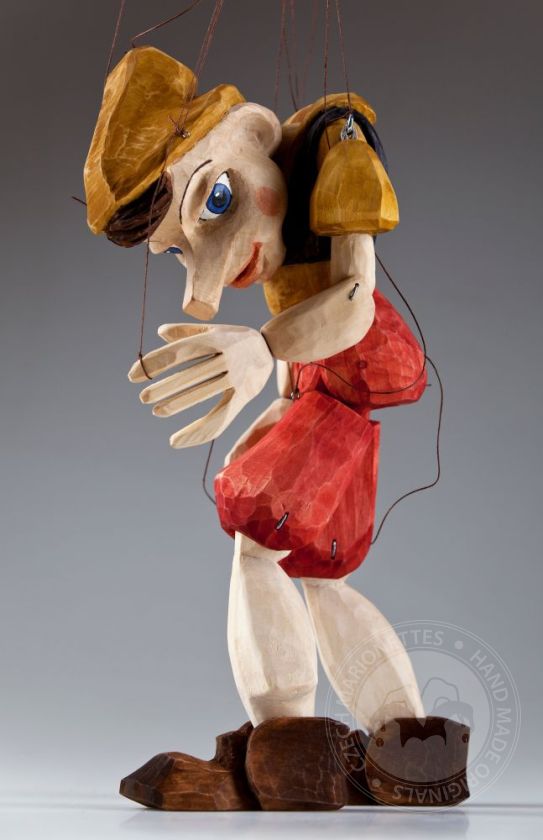 Pinocchio Hand Carved M size Czech