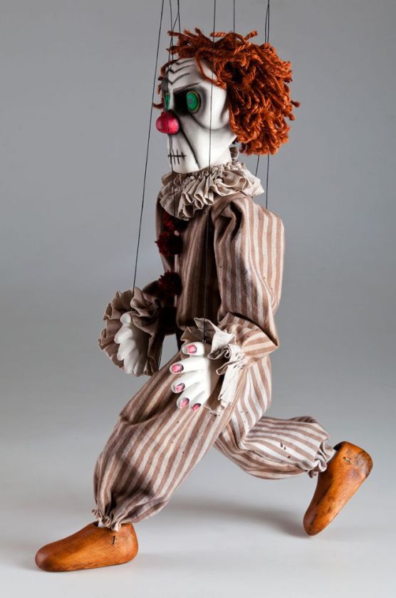 Creepy Clown Handcarved Czech