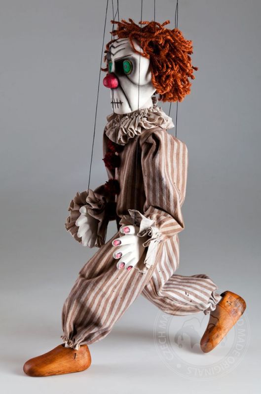 Creepy Clown Handcarved Czech