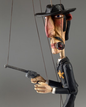 Sherif wooden marionette