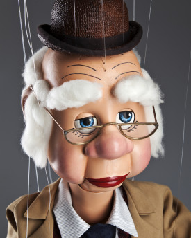 Marioneta de Mr. Bluster - Réplica del programa de TV Howdy Doody