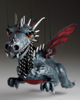 Gruselige Drachen Marionette