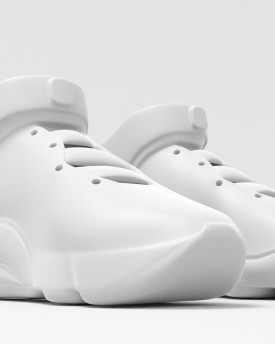 Lebron James, 3D-Modell der "weißen" Schuhe für eine 100cm große Marionette zum 3D-Druck