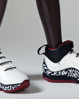 Lebron James, 3D-Modell der "weißen" Schuhe für eine 100cm große Marionette zum 3D-Druck