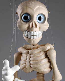 Marioneta Bonnie tallada a mano de madera