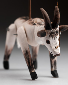 Cabra - Mini marioneta de madera