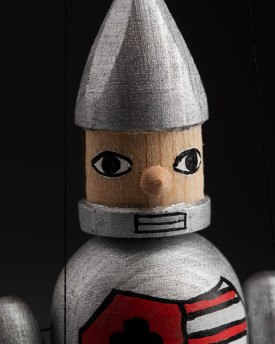 Soldado - Mini Marioneta de Madera
