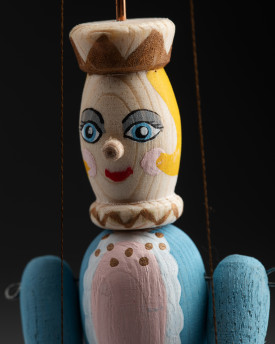 Reina - Mini Marioneta de Madera