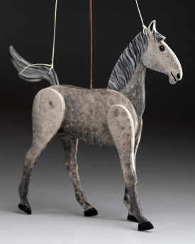 Roan Horse - Marionnette décorative en bois