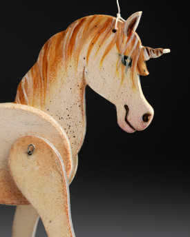 Licorne - Marionnette Décorative en Bois