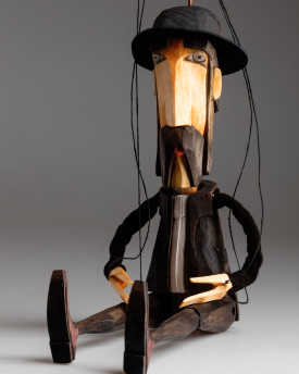 Jew - wooden hand-carved marionette