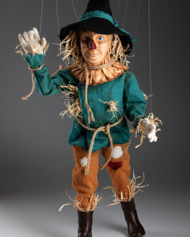 Vogelscheuche – Maßgeschneiderte Marionette aus dem Film „Der Zauberer von Oz“.
