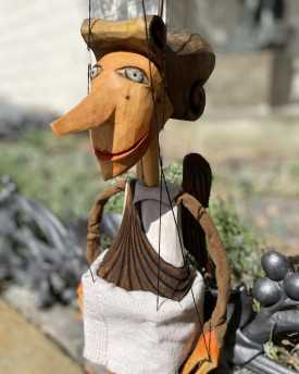 Angel - Original Wooden Hand-carved Marionette