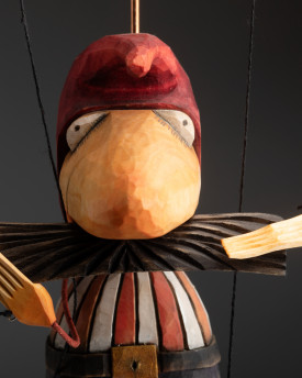 Dwarf - Wooden Hand-Carved Marionette Puppet
