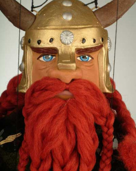 Viking, the marionette puppet of strong ancient man