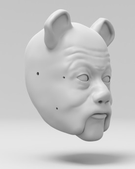 3D-Modell des Feigen Löwen (Der Zauberer von Oz)