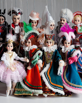 Collection de contes de fées de marionnettes en plâtre moulé