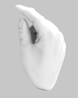 3D Model of hands in a gesture for 3D print