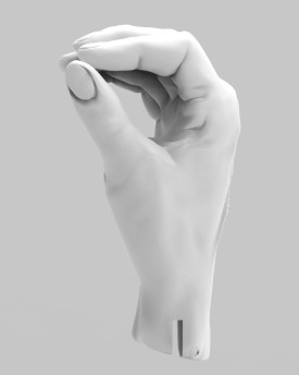 3D Model of pinching hands for 3D print