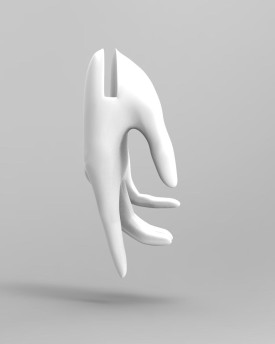 3D Model of slim woman hands for 3D print