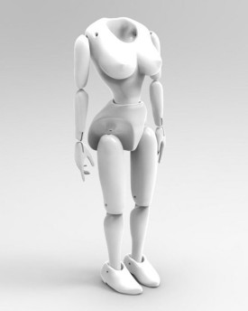 Modelo 3D de una marioneta de bailarina del vientre para imprimir en 3D