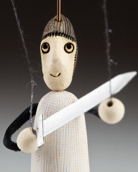 Petit chevalier en céramique