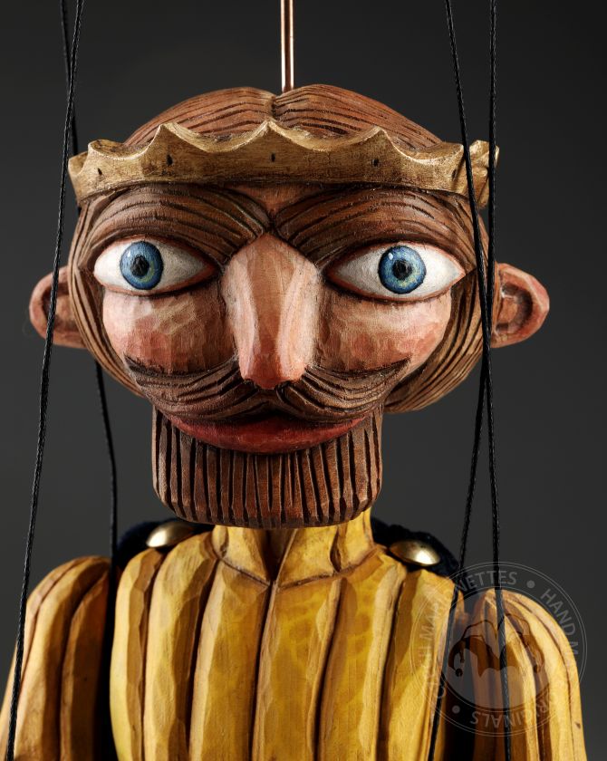Prince of old fairy tales - retro hand-carved marionette