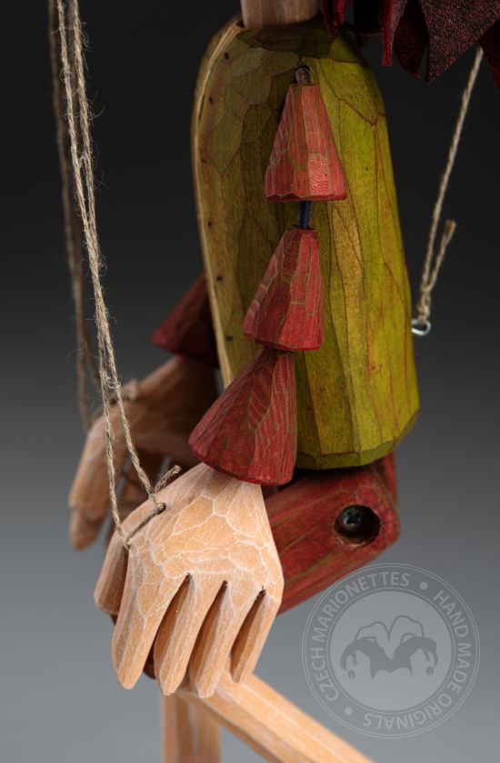Kašpárek- dřevěná loutka