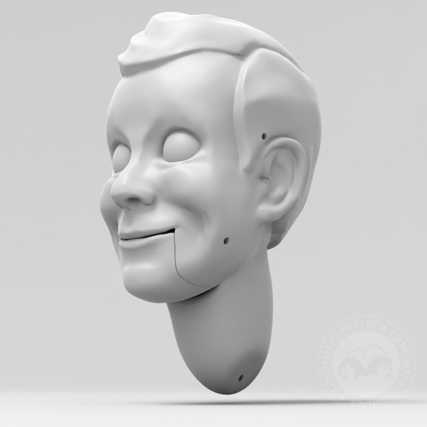 Slappy, 3D-Modellkopf für den 3D-Druck