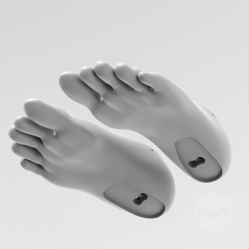 3D-Modell Fuß (für 3D-Druck)