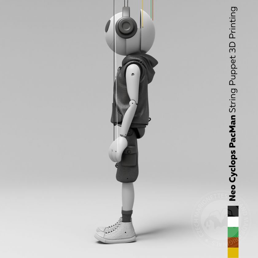 Pacman, 3D-Modell für 3D-Druck