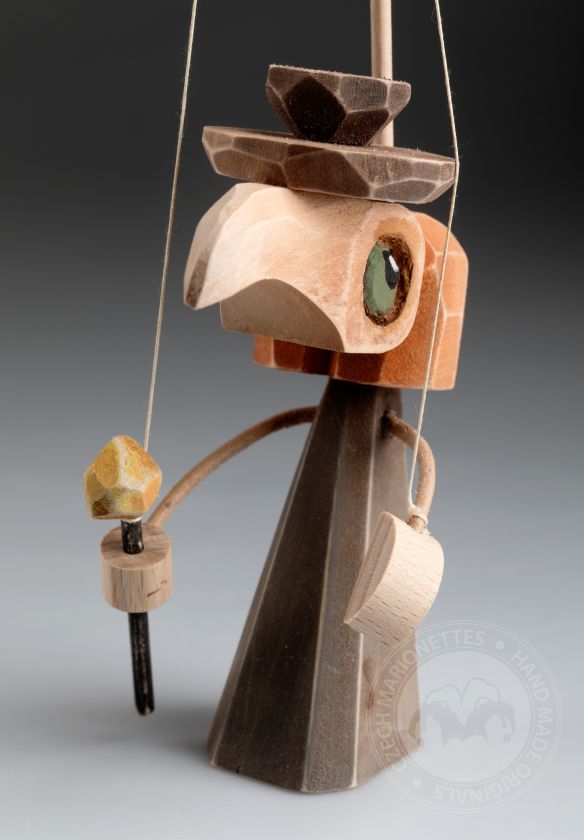 Dottore della Peste - Marionetta in legno in piedi