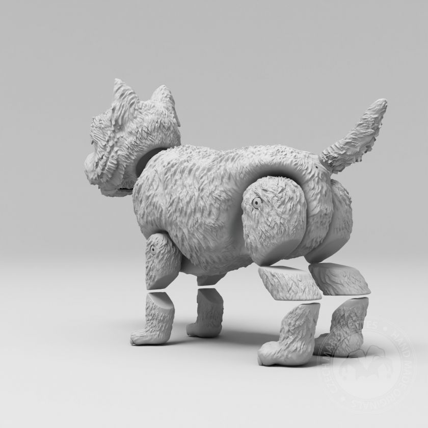 Dog Hairy 3D model