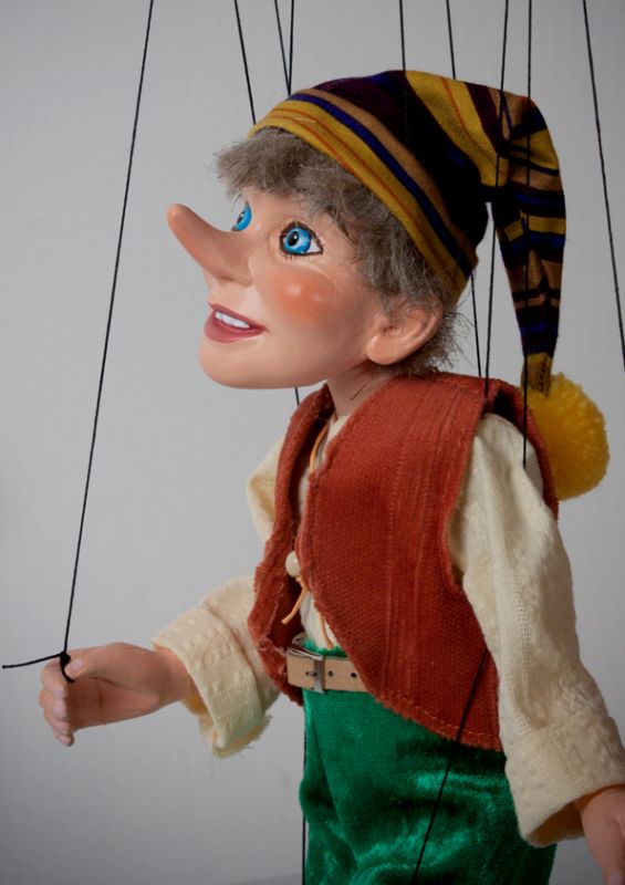 Large Pinocchio Cartoon Puppet Czech