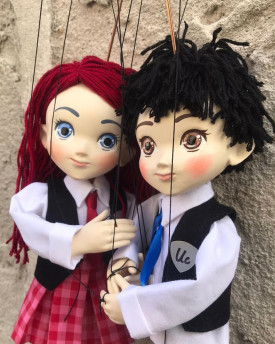 Coppia di Marionette in stile Manga