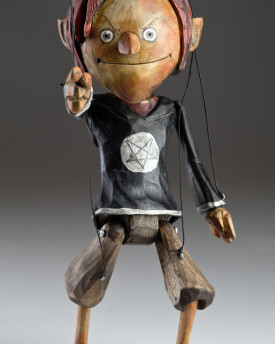 Superstar Diable - une marionnette en bois au look original