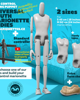3D Bundle - universal body + 3 models of heads