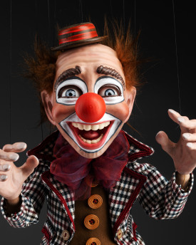 Clown qui rit Marionnette tchèque Marionnette