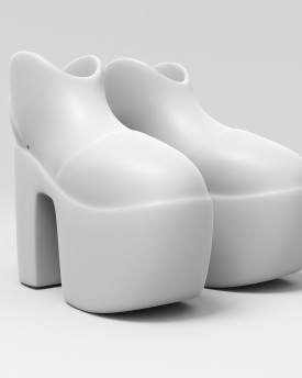 Bottes hautes, un modèle imprimable en 3D pour marionnette