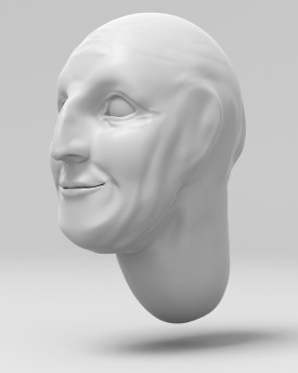 Vogelscheuche 3D Modell Kopf für 3D Druck