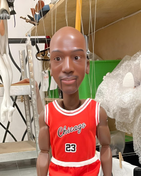 3D-Modell des Kopfes von Michael Jordan für den 3D-Druck