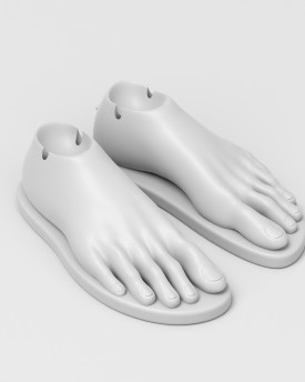 Modèle 3D de tongs (pour impression 3D)