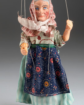 Antike tschechisch Großmutter Marionette