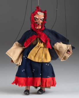 Antike tschechisch Hexen-Marionette