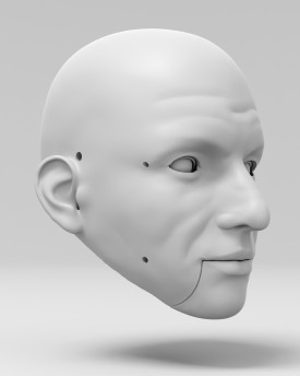 Modèle 3D de la tête de Frank Sinatra